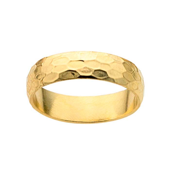 Snakeskin Textured Gold Filled Ring