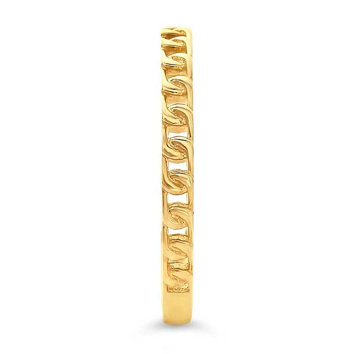 Curb-Style Chain Stackable Ring