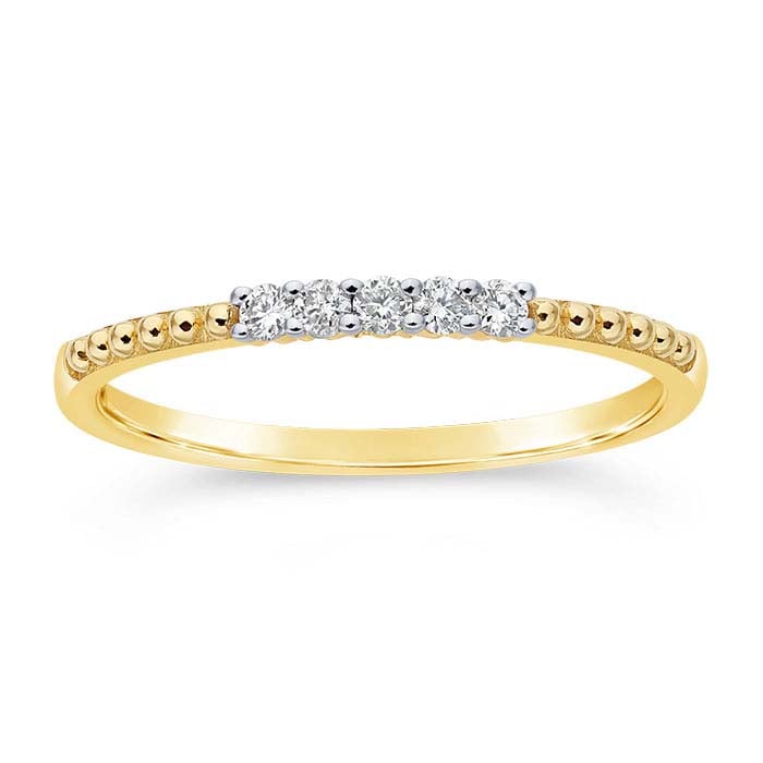 Gold and Diamond Set Ring