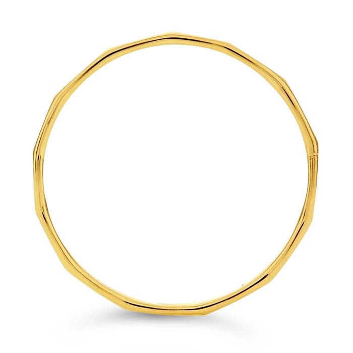 Faceted Gold Stackable Ring