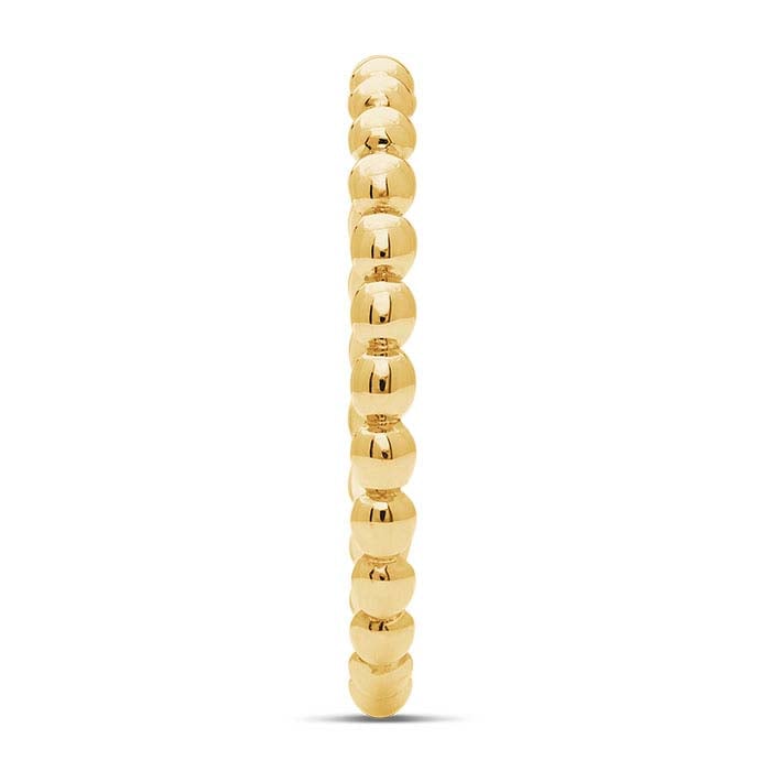Half-Bead Gold Stackable Ring
