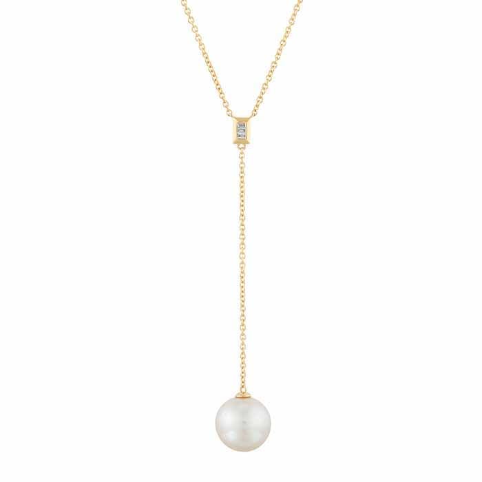Pearly May Lariat Necklace