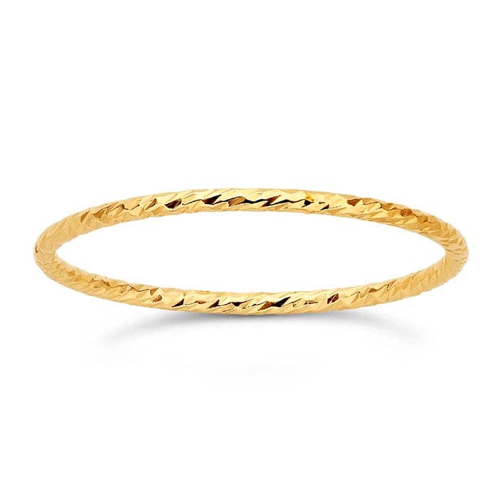 14/20 Yellow Gold-Filled Sparkle Wire Stackable Ring