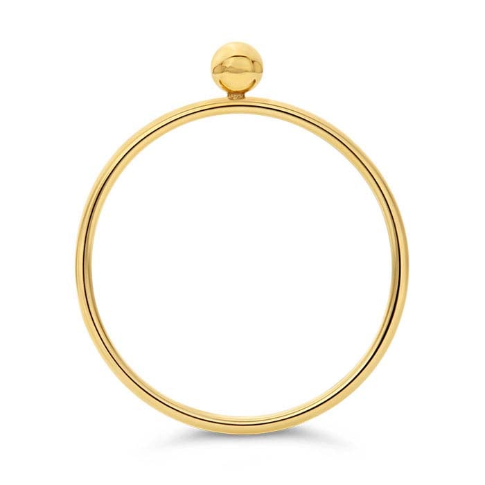 Ball adornment stackable Ring