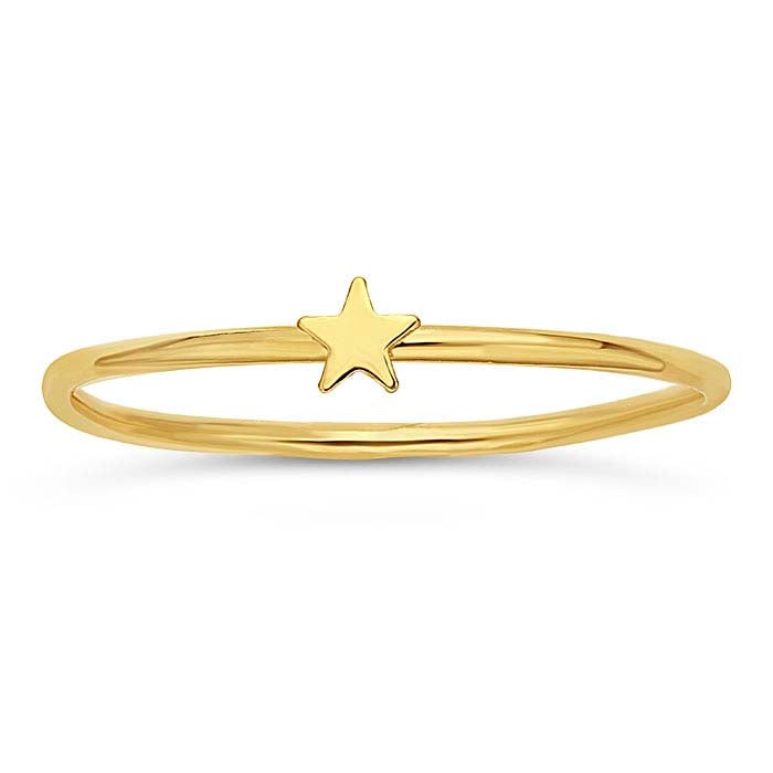 Star Accent Stackable Ring
