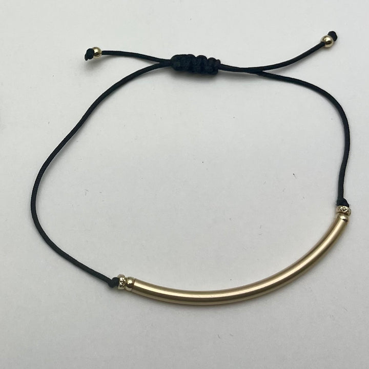 Gold Tube Bracelet