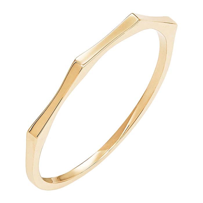 Geometric Gold Stackable