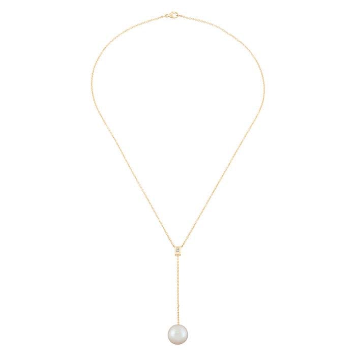 Pearly May Lariat Necklace