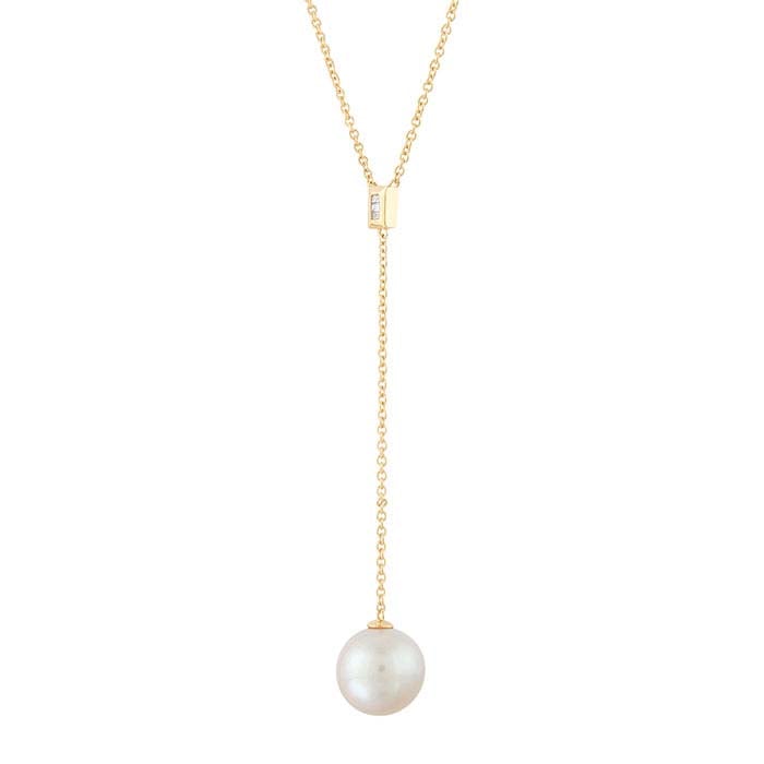 Pearly May Lariat Necklace