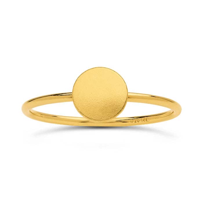 14/20 Yellow Gold-Filled 6mm Disc Ring